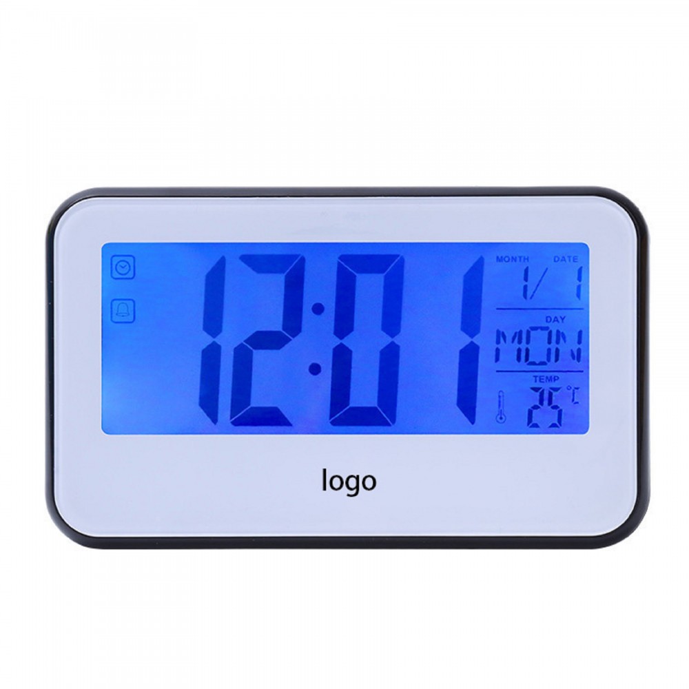 Logo Printed Voice-Controlled Calendar Alarm Clock