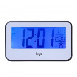 Logo Printed Voice-Controlled Calendar Alarm Clock