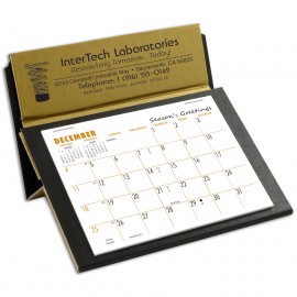 Logo Printed 55 Standard Rite-A-Dex Desk Calendar Golden Glo/Black 25% off list price thru 9/15/23