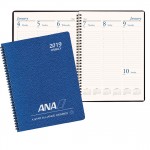 Professional Weekly Desk Appointment Planner w/ Cobblestone Cover Branded