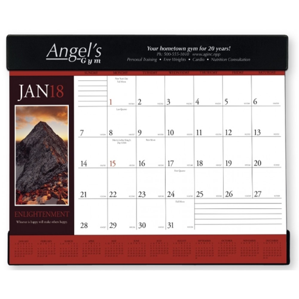 Branded Triumph Motivations Desk Pad Calendar Branded Triumph Motivations Desk Pad Calendar