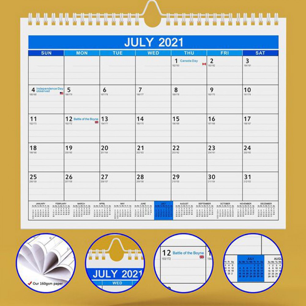 Branded Custom Monthly Desk Pad Calendar or Wall Calendar