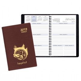 Weekly Desk Appointment Planner w/ Continental Vinyl Cover Branded  Weekly Desk Appointment Planner w/ Continental Vinyl Cover Branded