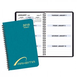 Custom Imprinted Large Print Weekly Desk Planner w/ Shimmer Cover  Custom Imprinted Large Print Weekly Desk Planner w/ Shimmer Cover