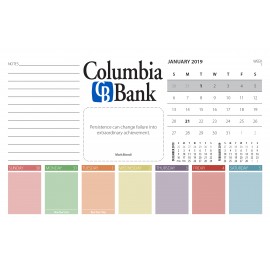 DP-150 Weekly Tear-Off Desk Pad Calendar (8 1/2"x5 1/2") Custom Imprinted