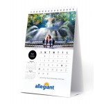 Mid Size 12 Photo Custom Desk Calendar (5 1/4"x8") Custom Imprinted