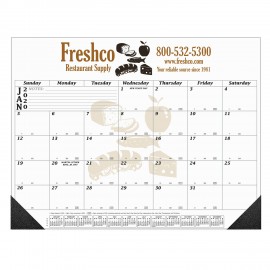 12 Month Desk Calendar | 22" x 17" | 1 Imprint Area | Black Calendar Color Custom Imprinted