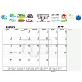 Branded Desk Pad Calendar Gummed at Head or Foot  Branded Desk Pad Calendar Gummed at Head or Foot