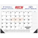 Side Custom Desk Pad Calendar (2 Color) Custom Imprinted