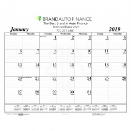 Logo Printed Gummed Desk Pad Calendar (18 1/2"x13")