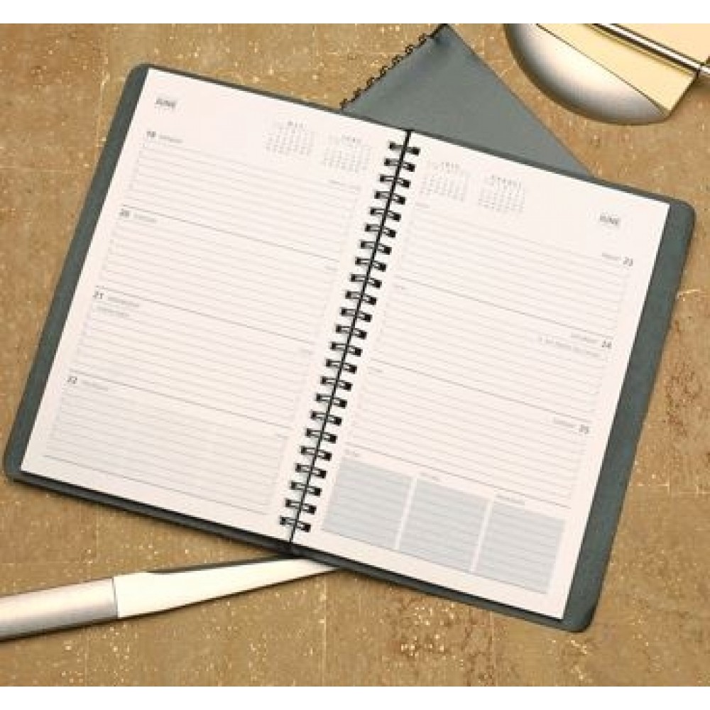 Logo Printed Academic / Fiscal Desk Planner Logo Printed Academic / Fiscal Desk Planner