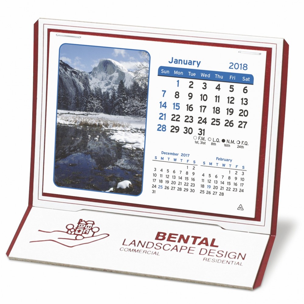 Monterey Premier Desk Calendar Logo Printed