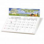 Custom Imprinted Charter 4-Color Desk Calendar