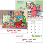 Murphy's Laws Wall Calendar Spiral Logo Printed