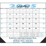 Logo Printed Desk Pad Calendar w/6 Rows of Date Blocks