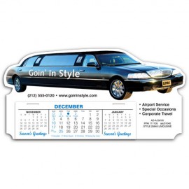 Logo Printed Classic Limo Full Color Die-Cut Desk Calendar