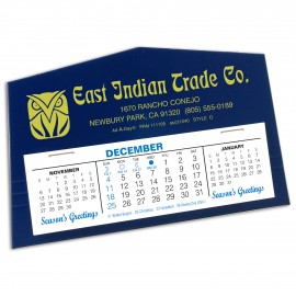 Logo Printed D Sturdi-Stand Desk Calendar, Blue  Logo Printed D Sturdi-Stand Desk Calendar, Blue