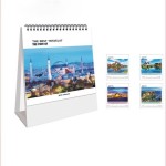 Year Monthly Desktop Calendar Custom Imprinted