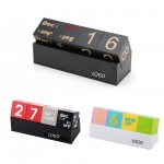 Plastic Creative Building Blocks Desk Calendar Custom Imprinted