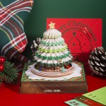 Custom Imprinted 3D Pop-Up Christmas Tree Desk Calendar & Notepad