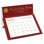 5 Rite-A-Dex Mini Memo Desk Calendar, Red/White Low Stock Custom Imprinted