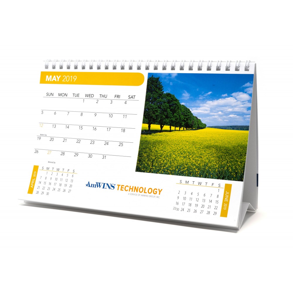 Nature, Floral or Seasonal Stock Photo Desk Calendar (8 1/2"x5 1/2") Branded