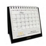 Wire Bound Easel Desk Calendar Custom Imprinted