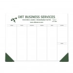 Branded 25 Sheet Freestyle Desk Calendar Pads w/ 4 color process 20 3/4"x3 1/4" Top Imprint & Center