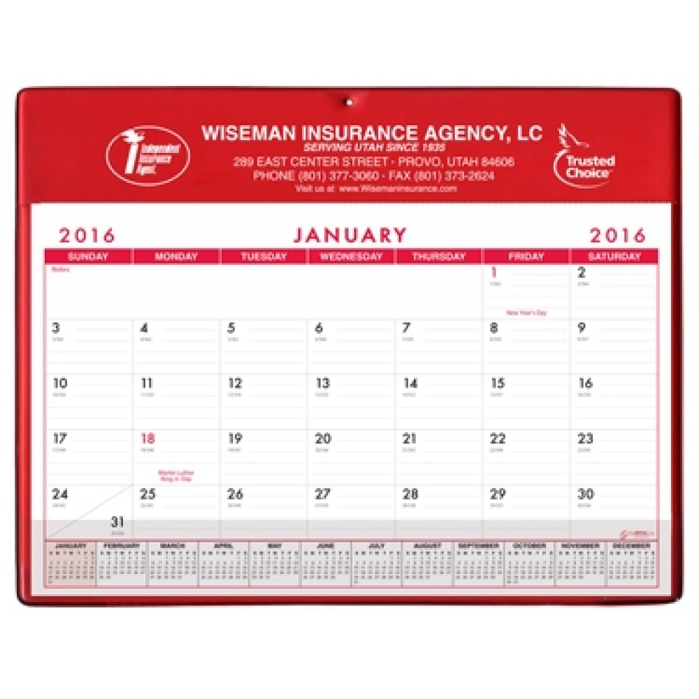 Super Economy Calendar Pad Logo Printed