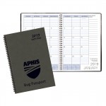 Branded Monthly Desk Wire Bound Appointment Planner w/ Canyon Cover
