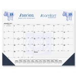 Custom Imprinted Black Calendar Desk Pad w/One Color Imprint & 13 Sheets (21"x17")