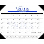 Contractors Style Desk Pad Calendar w/4-Leatherette Corners Custom Imprinted