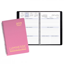 Custom Imprinted Weekly Desk Appointment Planner w/ Twilight Cover  Custom Imprinted Weekly Desk Appointment Planner w/ Twilight Cover