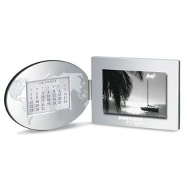 Global Vision Calendar Frame w/ 4"x6" Photo Window Logo Printed  Global Vision Calendar Frame w/ 4"x6" Photo Window Logo Printed