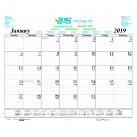 Desk Pad Calendar w/No Corners Branded
