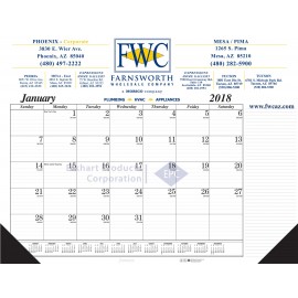 Desk Pad Calendar w/2 Corners Branded  Desk Pad Calendar w/2 Corners Branded