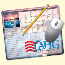 Logo Printed MousePaper Calendar 24 Month 7.25"x8.5" Paper Mouse Pad