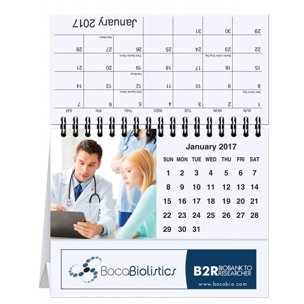 Custom Imprinted Custom Photo Tent Desk Calendar (5 13/16"x4") Custom Imprinted Custom Photo Tent Desk Calendar (5 13/16"x4")