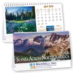 Logo Printed Scenic America Desk Calendar