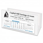 Custom Imprinted VIP Deskretary Paper Holder Desk Calendar, White