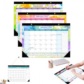 Logo Printed Custom Desk/Wall Hanging Calendar