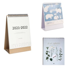 Logo Branded Desk Calendar 2025, Monthly Desktop Calendar-OCEAN