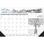 Adult Coloring Book Desk Pad Calendar Logo Printed