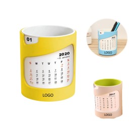 Multi-Function Pen Holder Desk Calendar with Logo  Multi-Function Pen Holder Desk Calendar with Logo