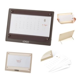 Plastic Stand Office Use Desk Calendar Branded