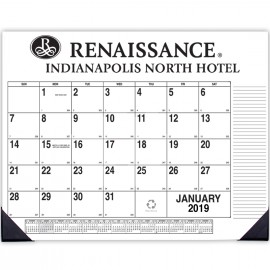 Side Custom Desk Pad Calendar (1 Color) Custom Imprinted