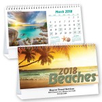 Logo Printed Beaches Desk Calendar