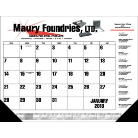 Logo Printed Standard 2 Color Desk Pad Calendar  Logo Printed Standard 2 Color Desk Pad Calendar