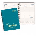 Branded Professional Weekly Desk Appointment Planner w/ Shimmer Cover