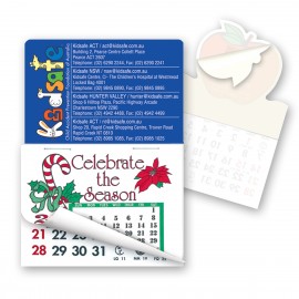 Logo Branded Rectangle Calendar Pad Sticker W/Tear Away Calendar